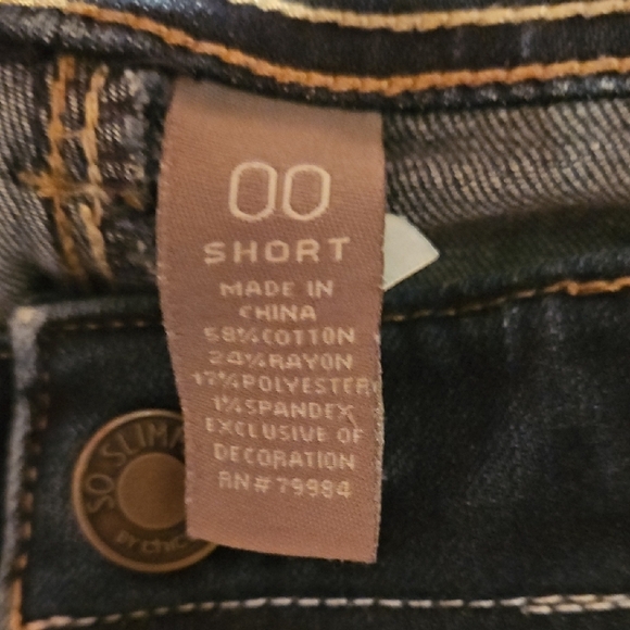 Chico's Dark Wash Denim Jeans, Sz 00 - Picture 8 of 10